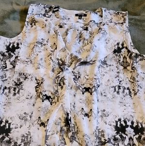 Black and white blouse